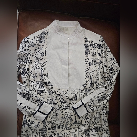 Tory Burch Printed Silk Tunic Dress - Picture 4 of 8